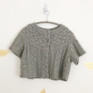 BCBG MaxAzria wool cropped shawl size small